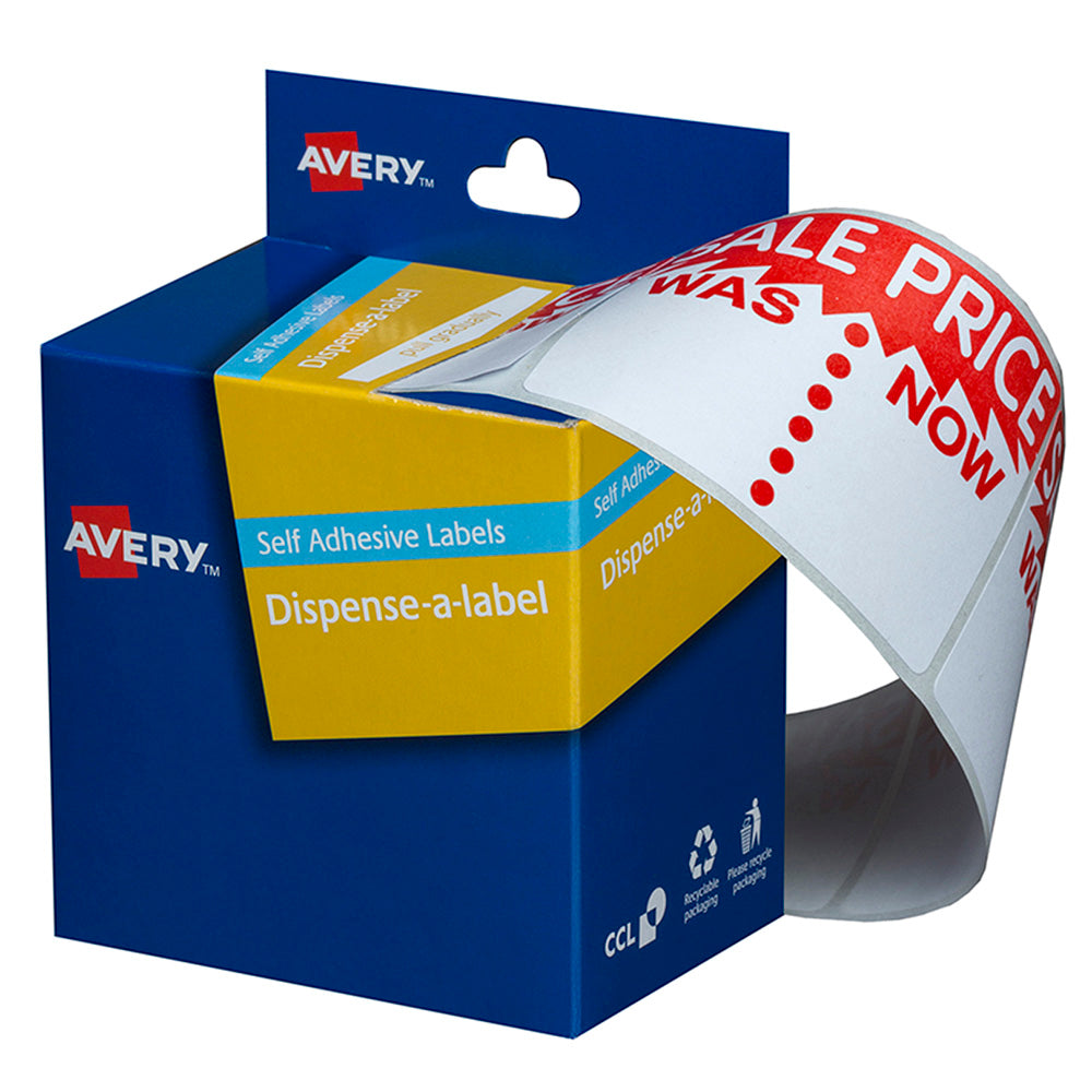 Avery Label Dispenser DMR4463SW Sale Was/Now 44x65mm 400 Pack