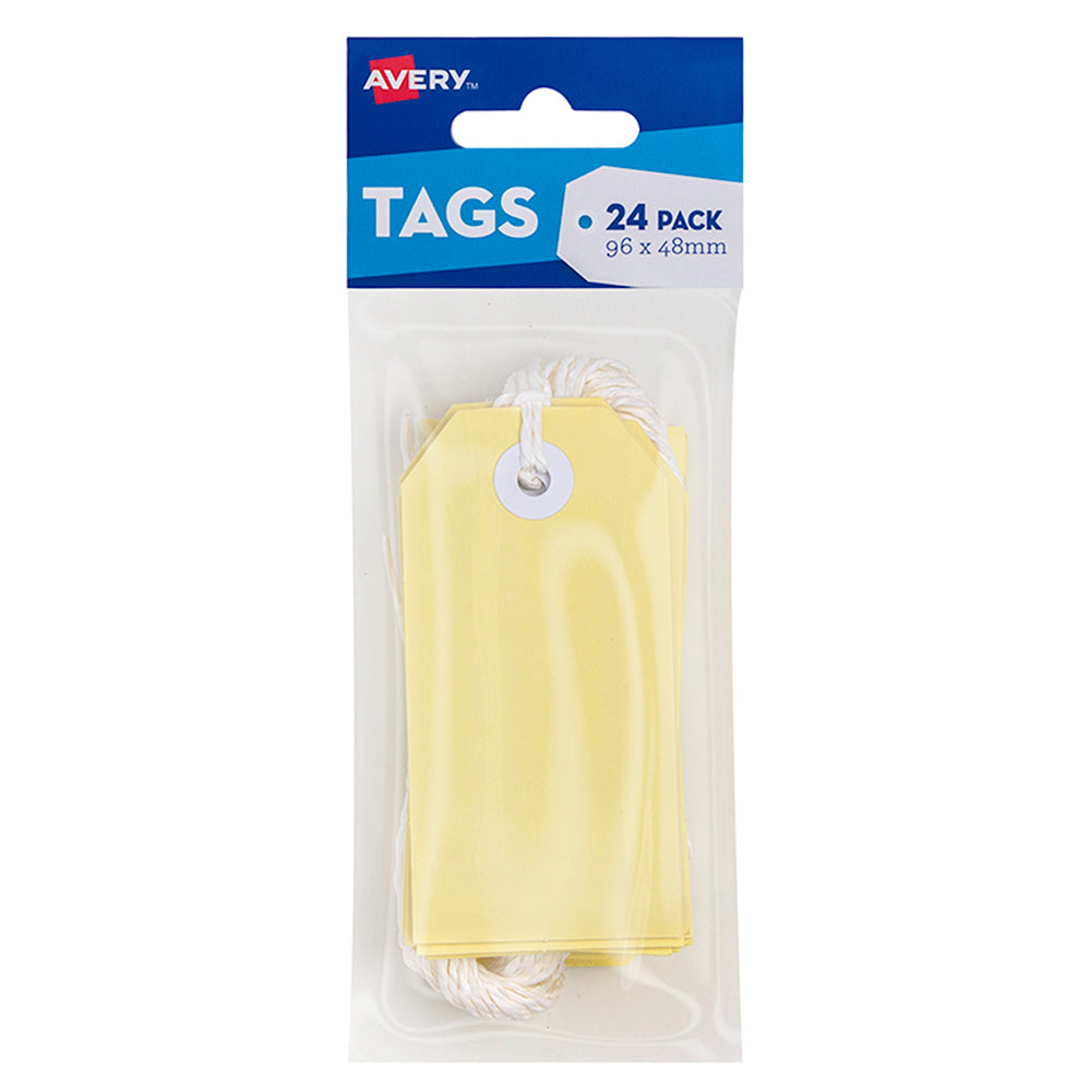 Avery Tag-It Pastel Yellow 24 Pack