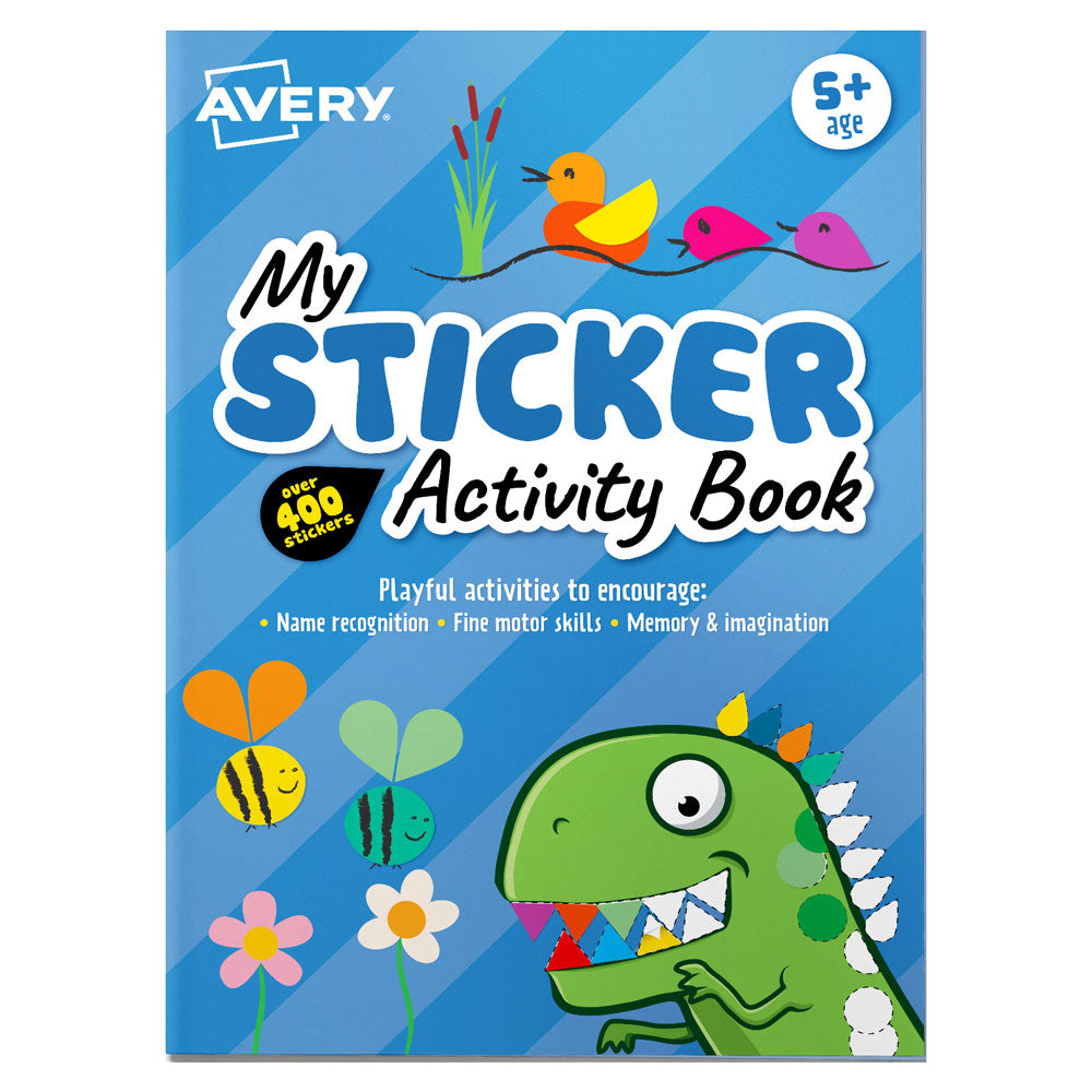Avery Sticker Activity Book Blue 210x297mm FSC Mix Credit 6 Sheets