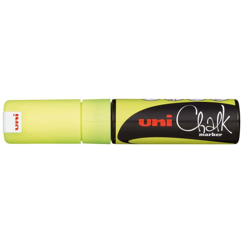 Uni Marker Chalk Yellow Chisel Tip