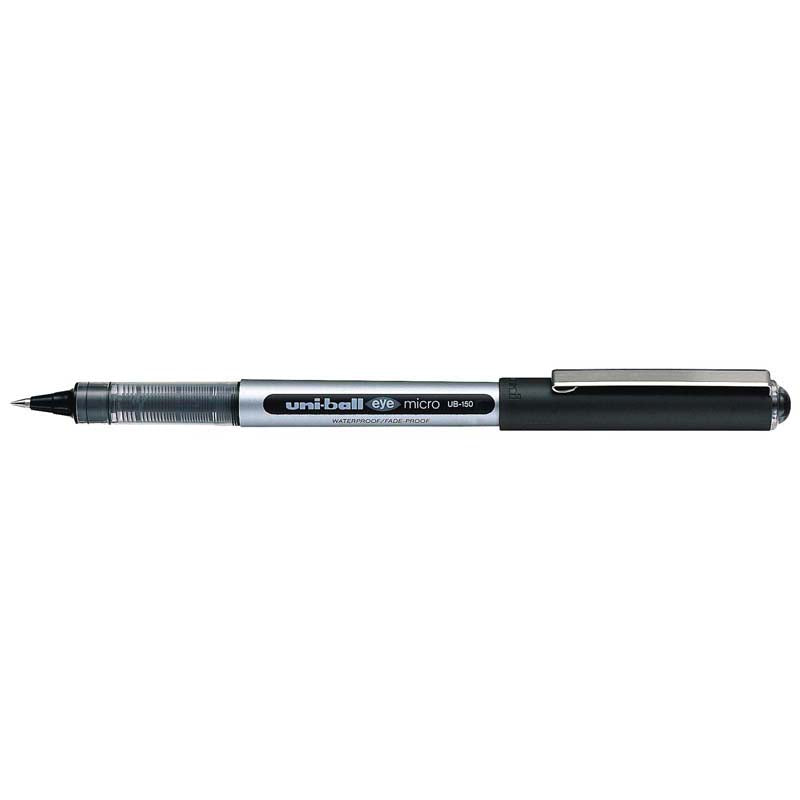 Uni-ball Eye 0.5mm Capped Micro 4 Pack Black Hangsell UB-150