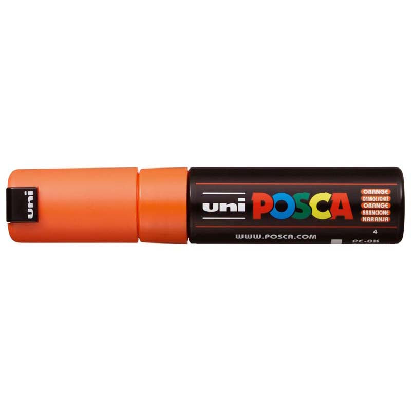 Uni Posca Marker Orange 8.00mm Bold Chisel