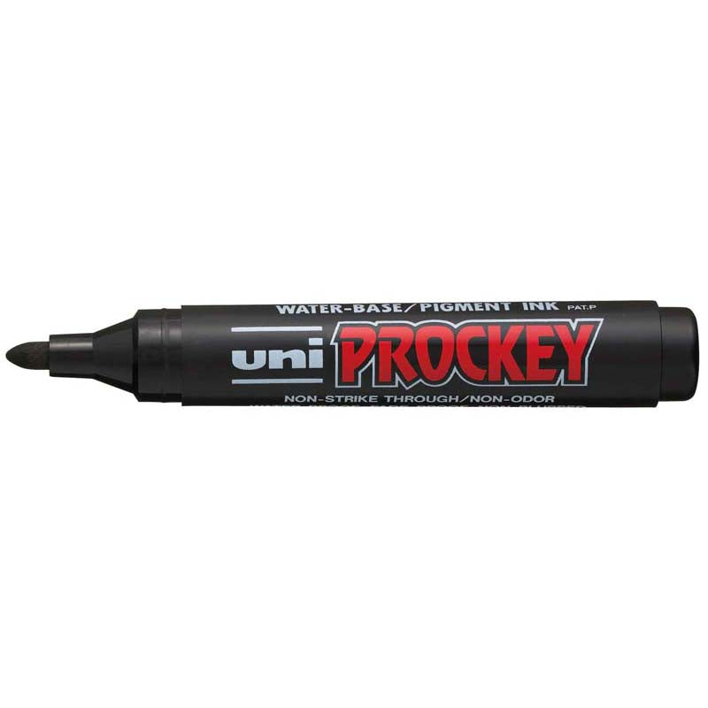 Uni Marker Prockey Marker Pm122 Black 1.2mm Bullet Tip Medium