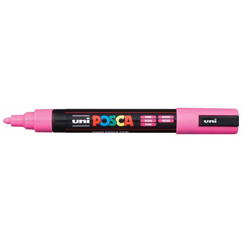 Uni Posca Marker Pink 1.8- 2.5mm Medium Hangsell