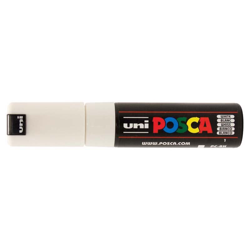 Uni Posca Marker White 8.00mm Bold Chisel PC-8K