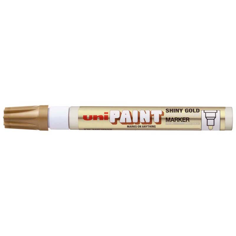 Uni Paint Marker 2.8mm Bullet Tip Shiny Gold PX-20