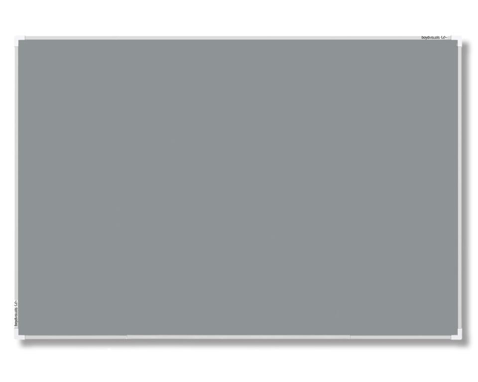 Boyd Visuals Fabric Pinboard Grey 1200 x 1500mm