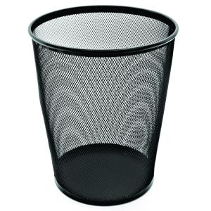 Esselte Metal Mesh Waste Bin 19l Black
