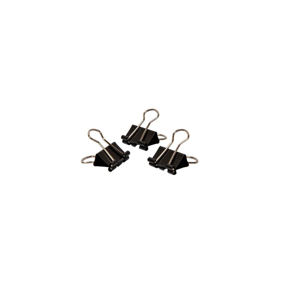 Foldback Clips 19mm, Box of 12