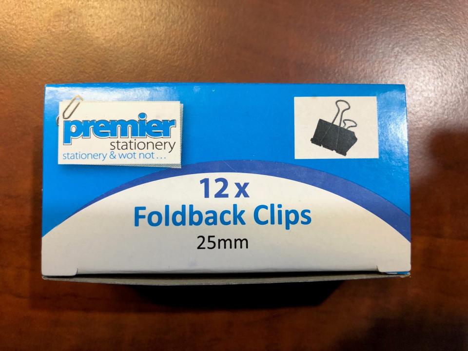 BEST BUY Foldback Clips 25mm Box 12