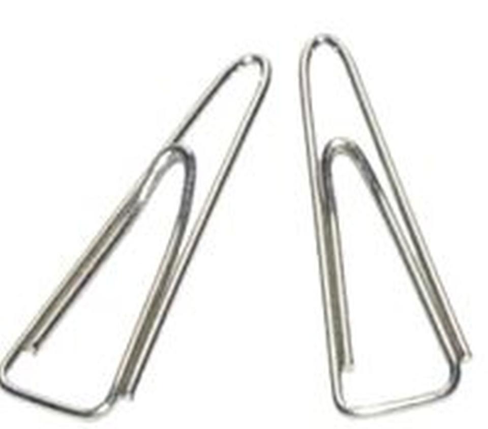 Paper Clips 25mm Triangular Steel Box 100