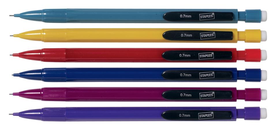Mechanical Pencil 0.7mm Assorted Colour Barrels Box 12