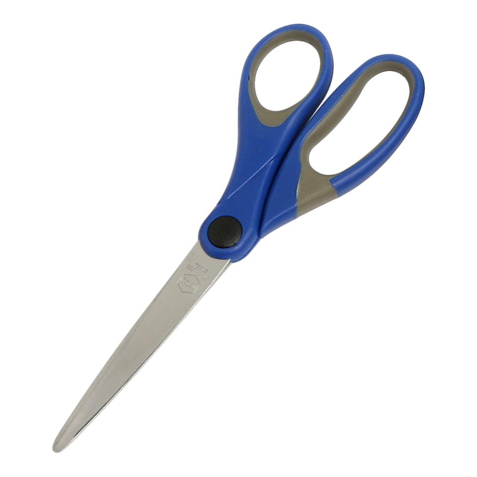 Scissors 182mm Comfort Grip Stainless Steel No.7 Black Handle