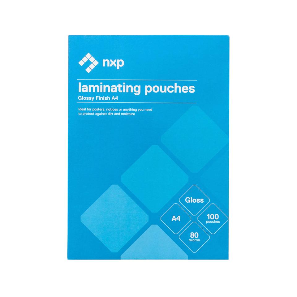 Gloss Laminating Pouches 80 Micron A4 Pack 100