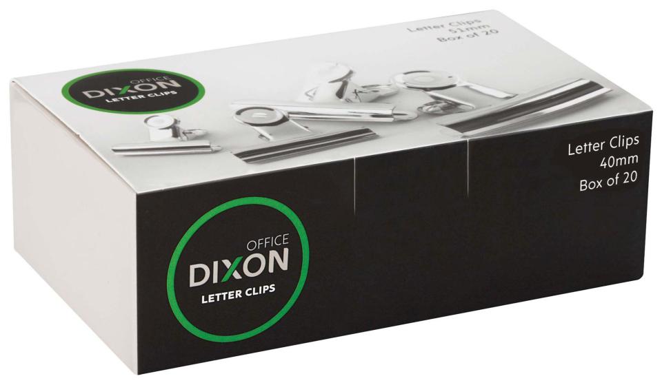 Dixon Bulldog Letter Clip 40mm Each (Buy 12 and Save!)