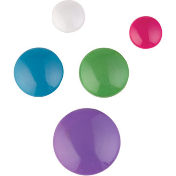 Round Magnets Button Assorted Colours/sizes Pack 30