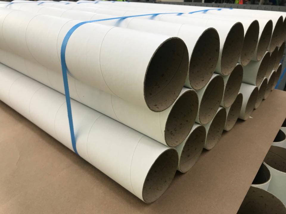 Mailing Tube White Kraft 1200x102x2mm Each