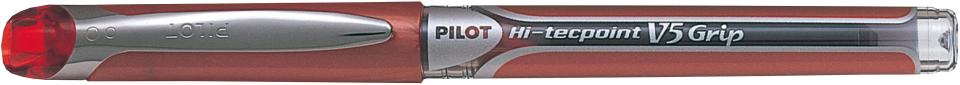 Pilot Hi-tec V5 Grip Liquid Ink Pen 0.5mm Fine Red (BXGPN-V5-R)