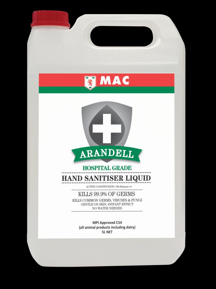 MAC Arandell Hand Sanitiser Liquid 5 Litre
