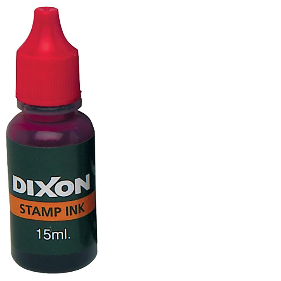 Dixon Stamp Refill Red 15ml Pre Inked