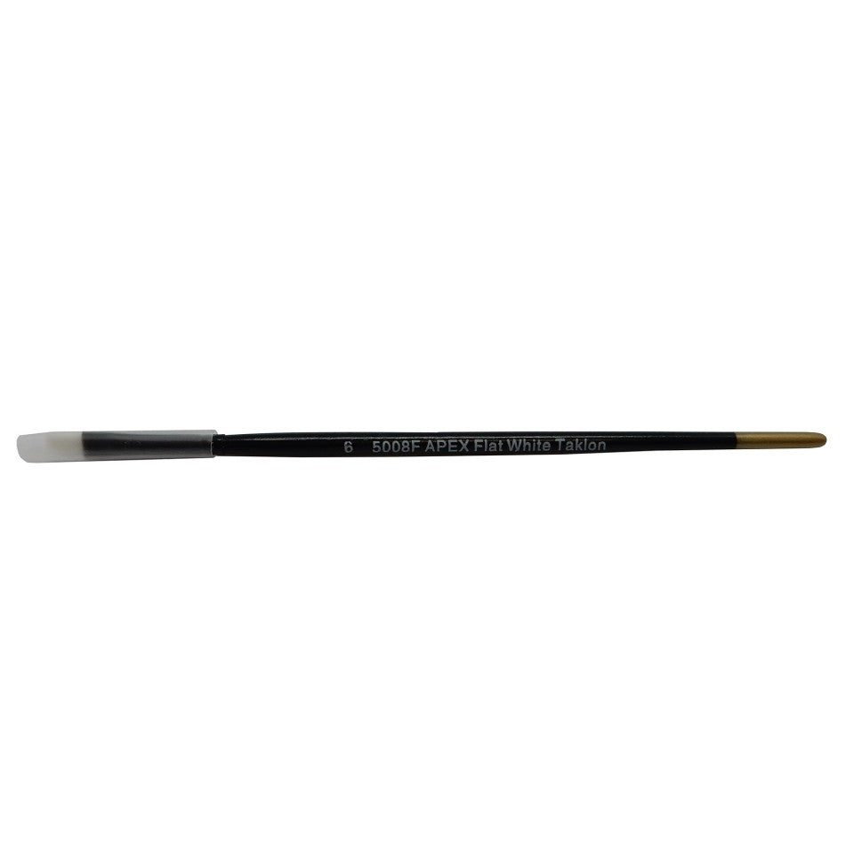 Apex 5008 Paint Brush Taklon 6 Flat White