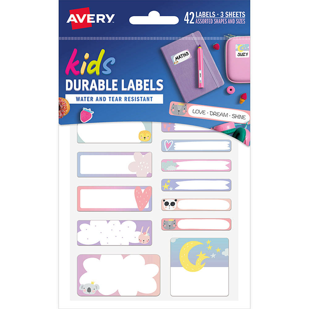 Avery school Label Multipack - Love Dream Shine 42 Pack
