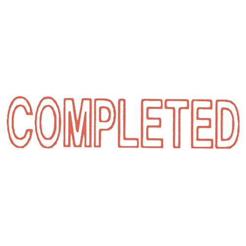 Dixon Stamp 009 Completed Red Pre Inked