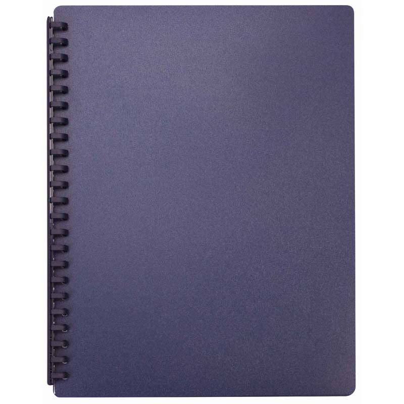 FM Display Book A4 Blue Refillable 20 Pocket