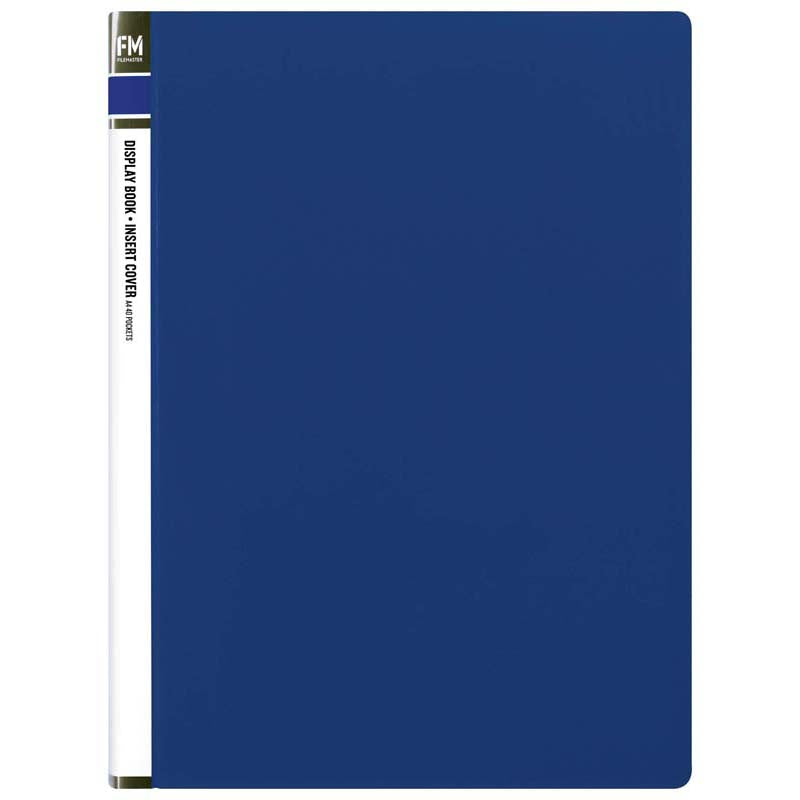 FM Display Book Blue Insert Cover 40 Pocket