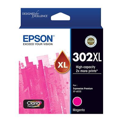 Epson 302 HY Magenta Ink Cart