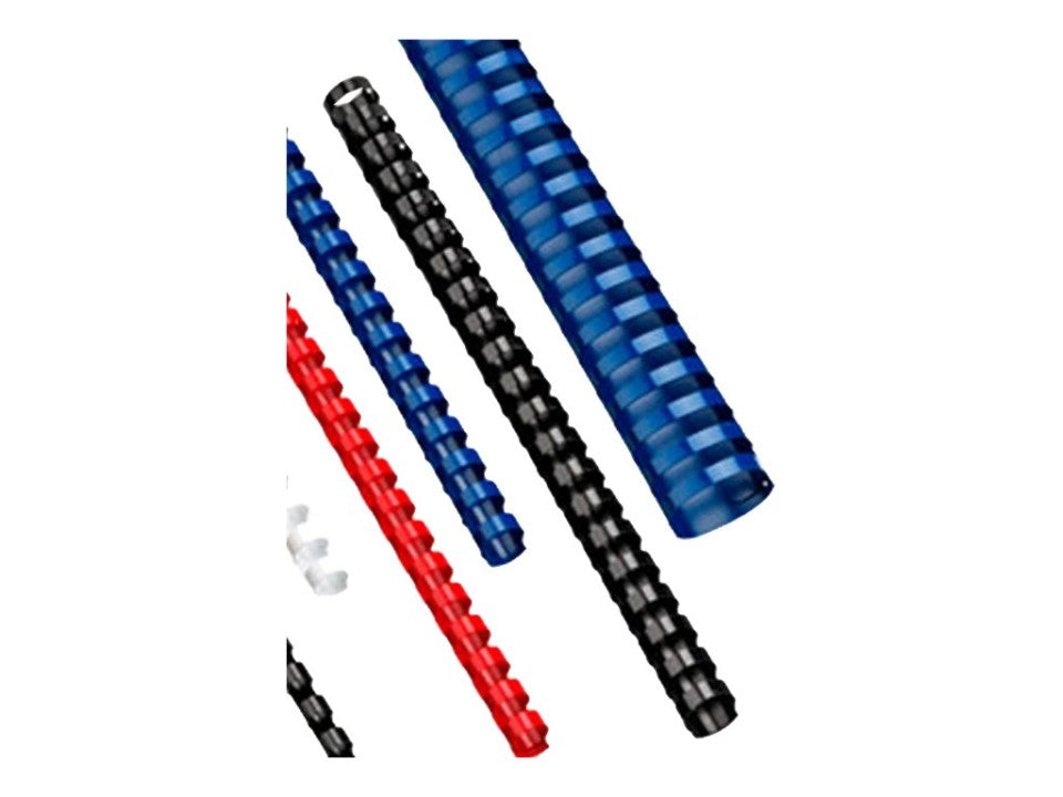 GBC Binding Coil Plastic 21 Ring 19mm Black Box 100