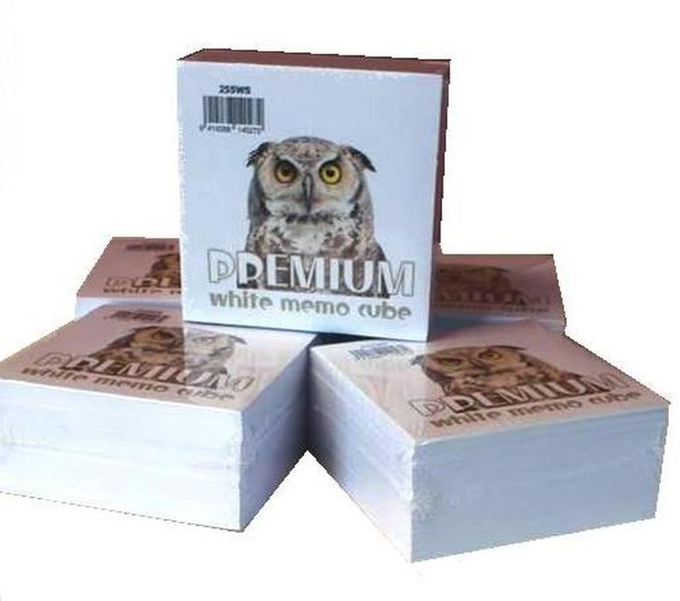 Small Memo Cube Refill Paper White