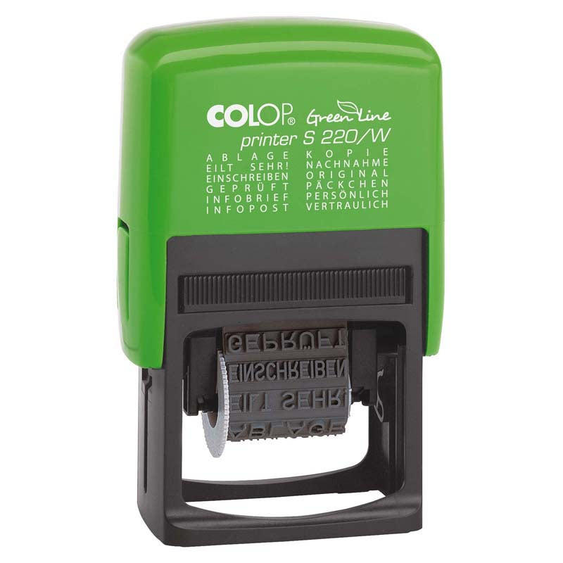 Colop Stamp Printer Greenline S220/W Dial A Phrase