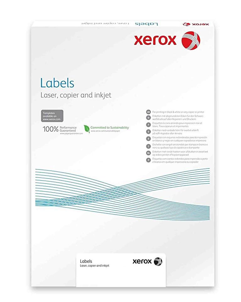 Xerox Labels - A4 Windows 4UP (99.1x139) Pack 100