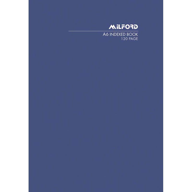 Milford FSC Mix Credit A6 Index Book 120 Page Limp Cover