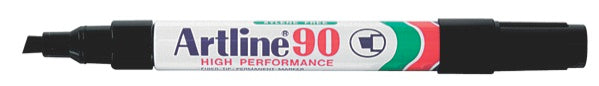 Artline 90 Permanent Marker Chisel Tip 2.0-5.0mm Black