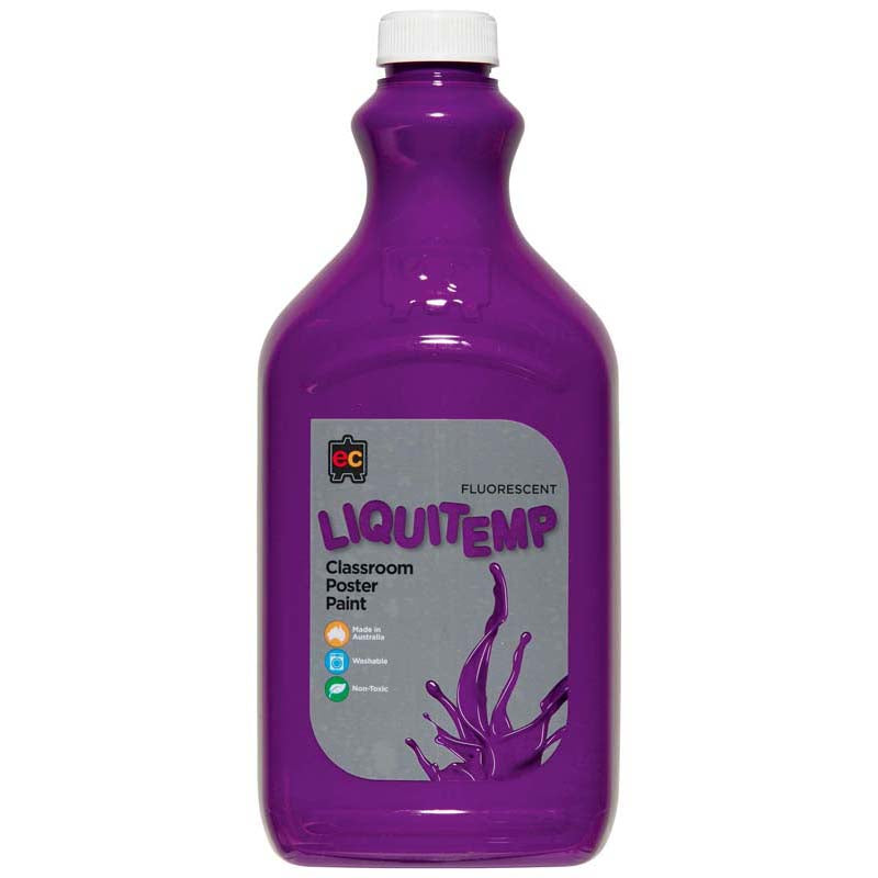 Fluoro Liquitemp Poster Paint 500ml Purple