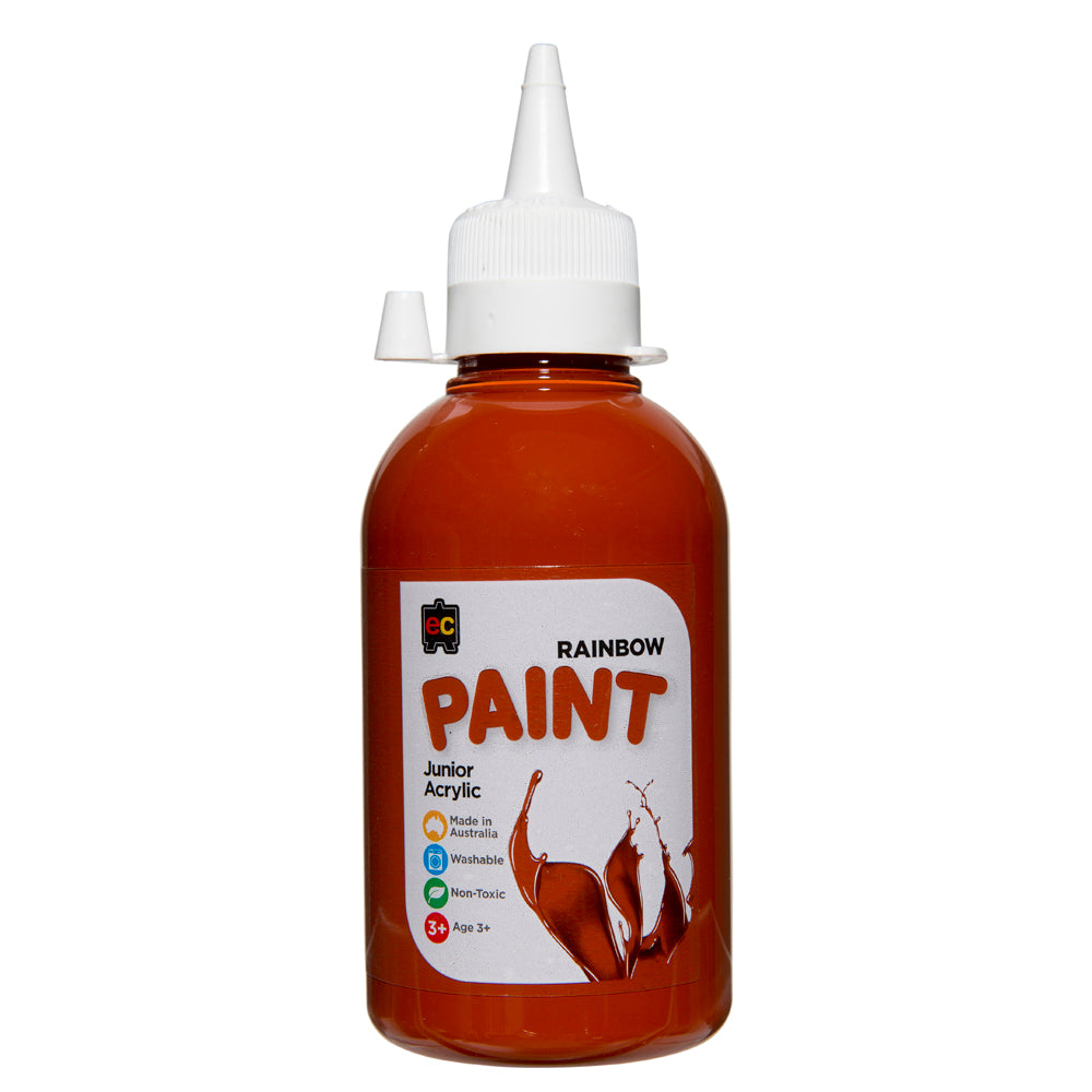 EC Rainbow Acrylic Paint Burnt Sienna 250 ml