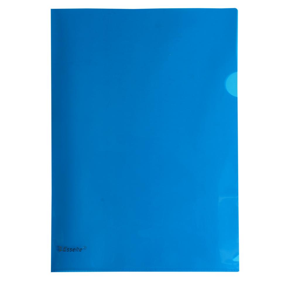 OSC L Shaped Pockets Heavy Duty A4 Blue Pack 12