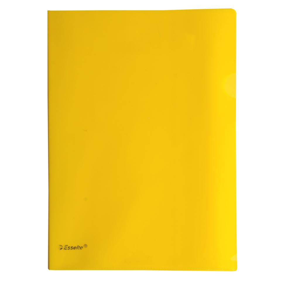 BEST BUY Esselte L-Shape Pocket "Heavy Duty" Yellow Pkt12