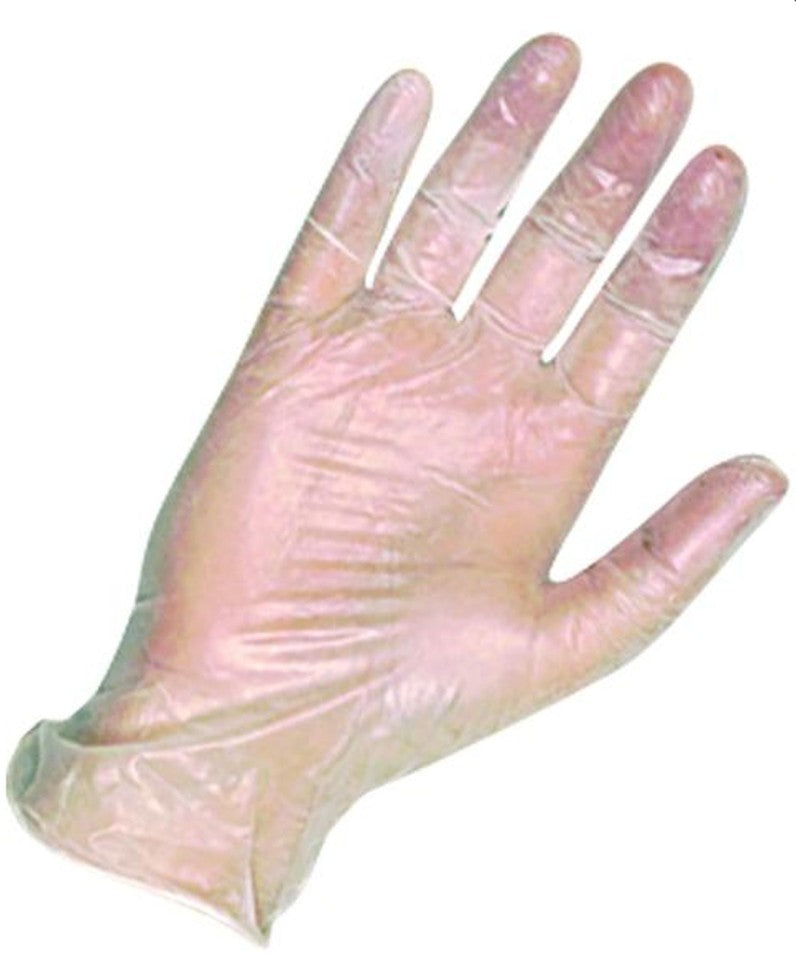 Disposable Vinyl Clear Powder Free Gloves Medium Packet of 100
