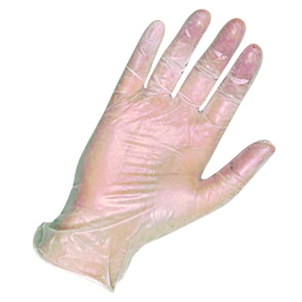 Disposable Vinyl Clear Powder Free Gloves Large Pack of 100