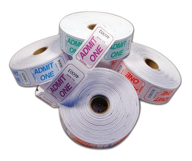 Admit One Tickets, Roll of 1000