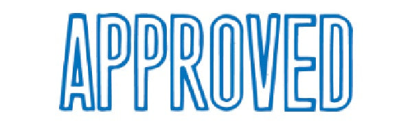 X-Stamper 'Approved' Self-Inking Stamp With Blue Ink