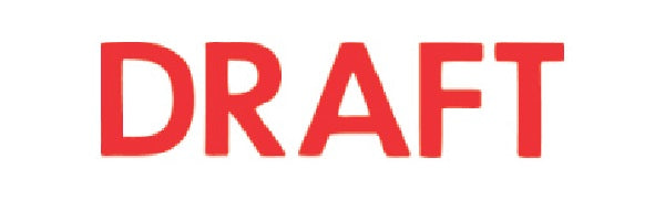 X-Stamper 'Draft' Self-Inking Stamp With Red Ink