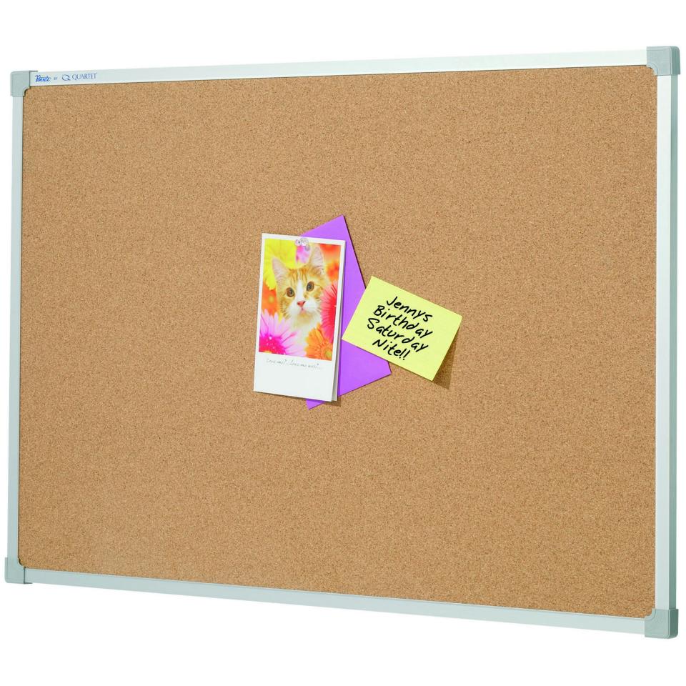 Quartet Penrite Cork Pinboard Aluminium Frame 900 x 1200mm