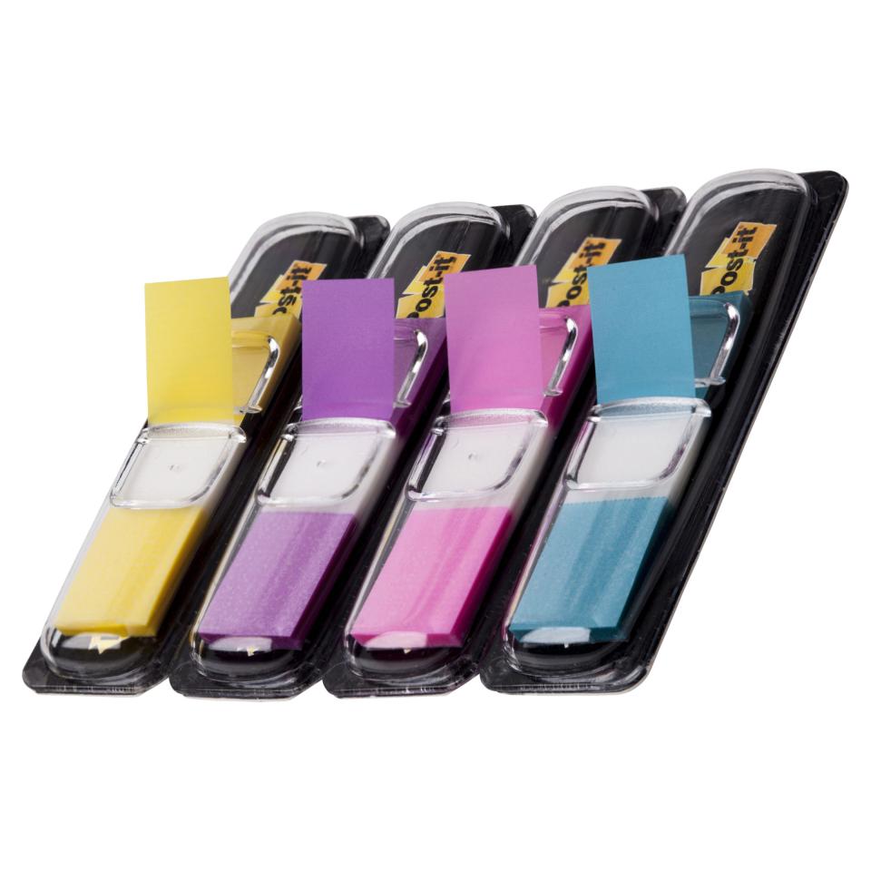 Post-It Flags 11.9 x 43.2mm Assorted 35/Dispenser, Pack 4, 683 Mini Highlighting