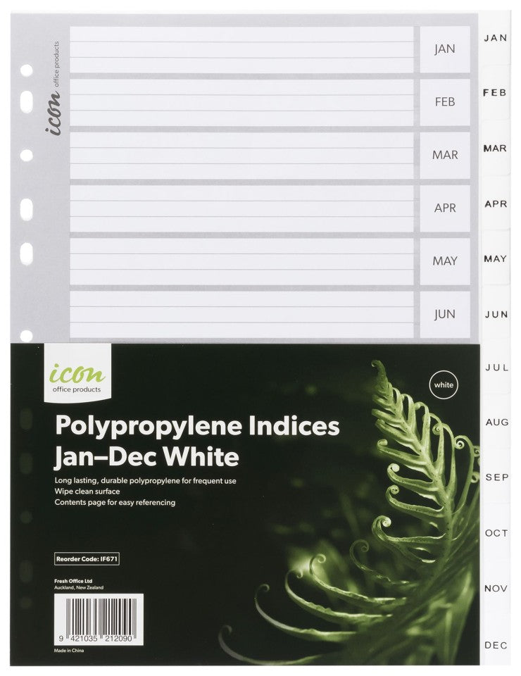 Icon PP Indices Jan-Dec White
