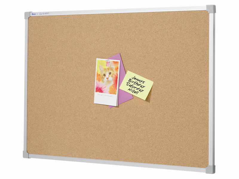 Quartet Penrite Cork Pinboard Aluminium Frame 1200 x 1800mm