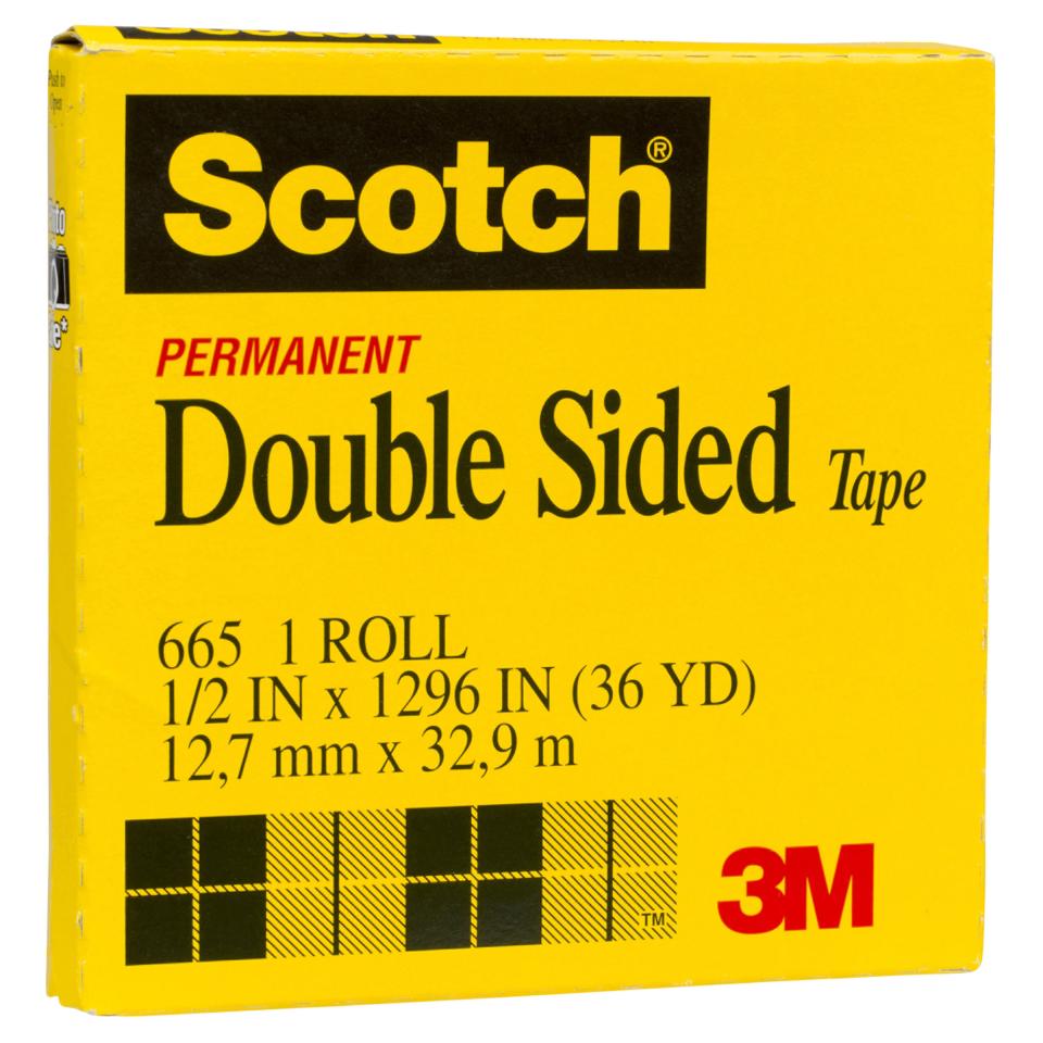 Scotch Permanent Double Sided Tape 665 12.7mm X 32.9m